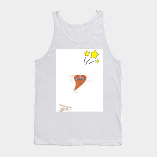 Cute Hi There sticker Tank Top